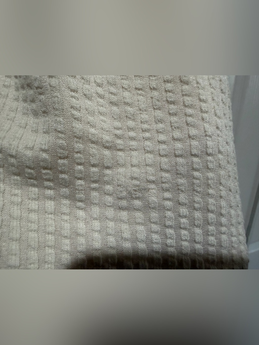 NWT lulus Cute Certainty Ivory Textured Ribbed Knit Tie-Strap Mini Dress Size S - Picture 6 of 13